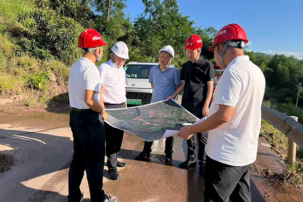 川交公司黨委書記、董事長杜江林赴新宜TJ2標項目檢查指導工作